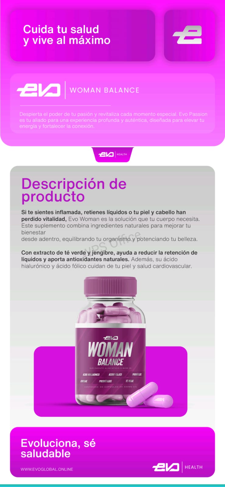 Evo Woman Balance – Bienestar y Equilibrio Femenino