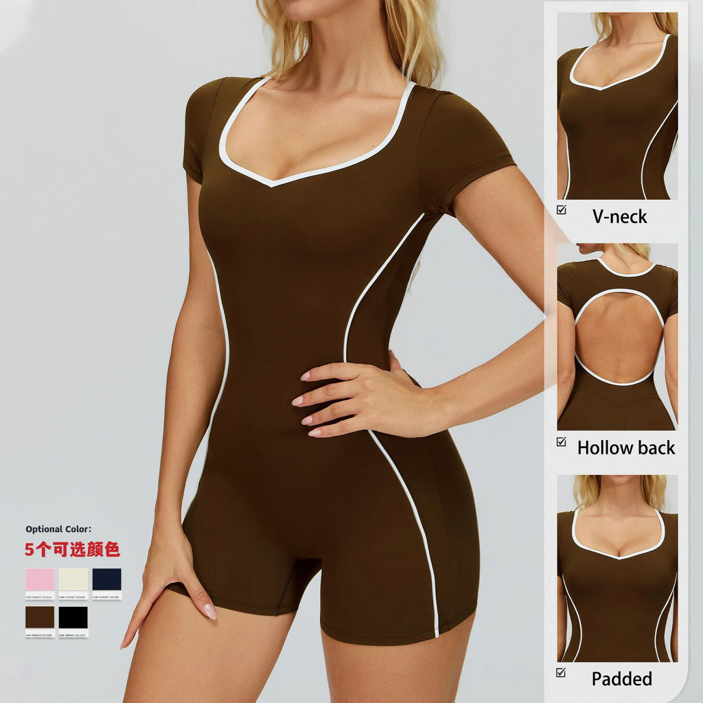 Jumpsuit Espalda Descubierta Push Up
