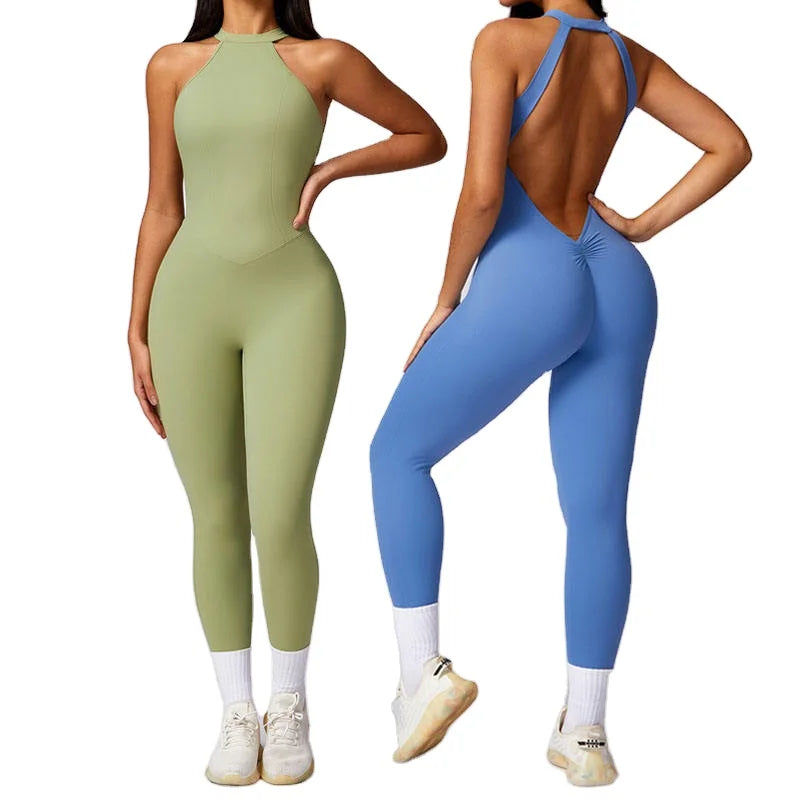 Jumpsuit Deportivo Sin Mangas Halter