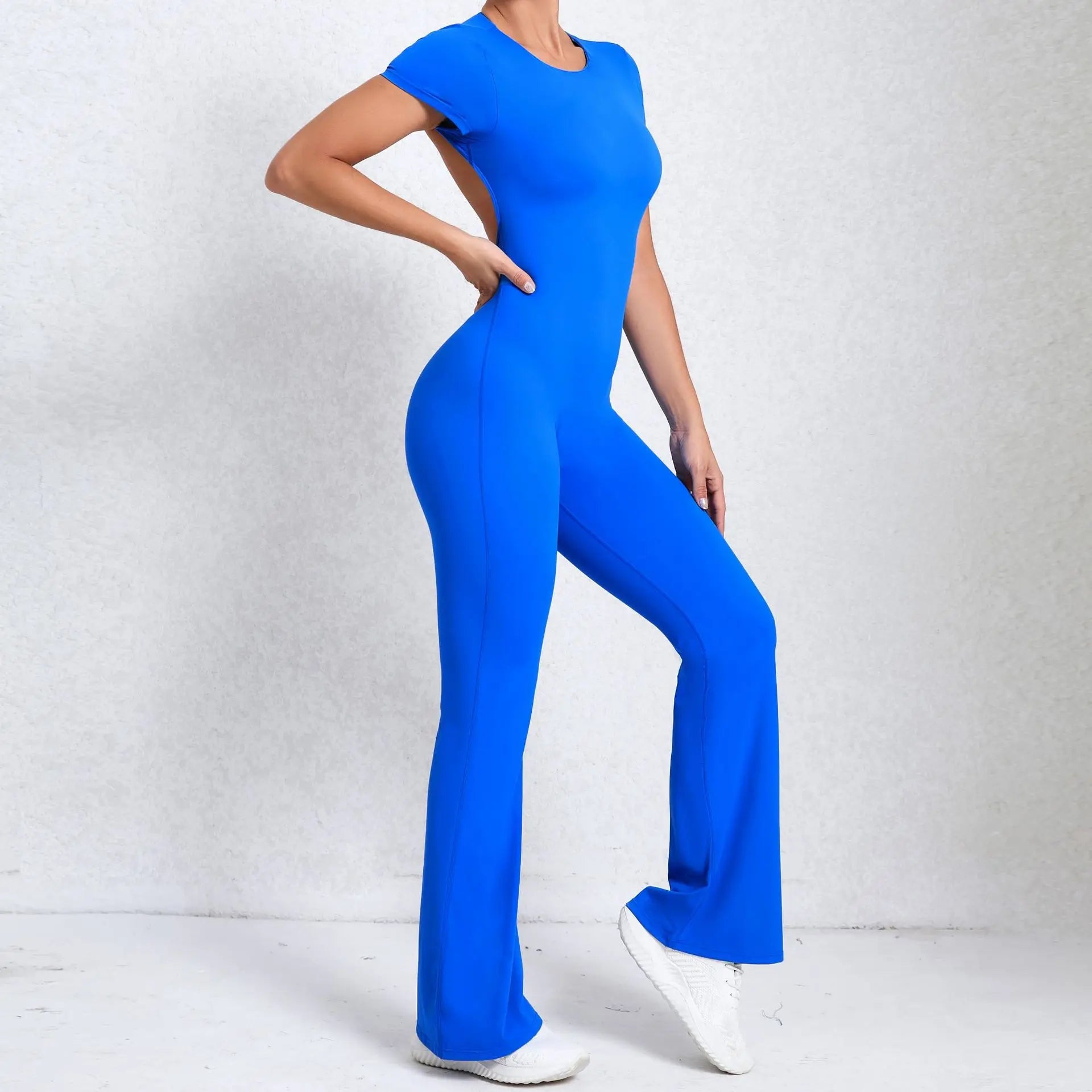 Jumpsuit Deportivo Scrunch Espalda Abierta para Mujer