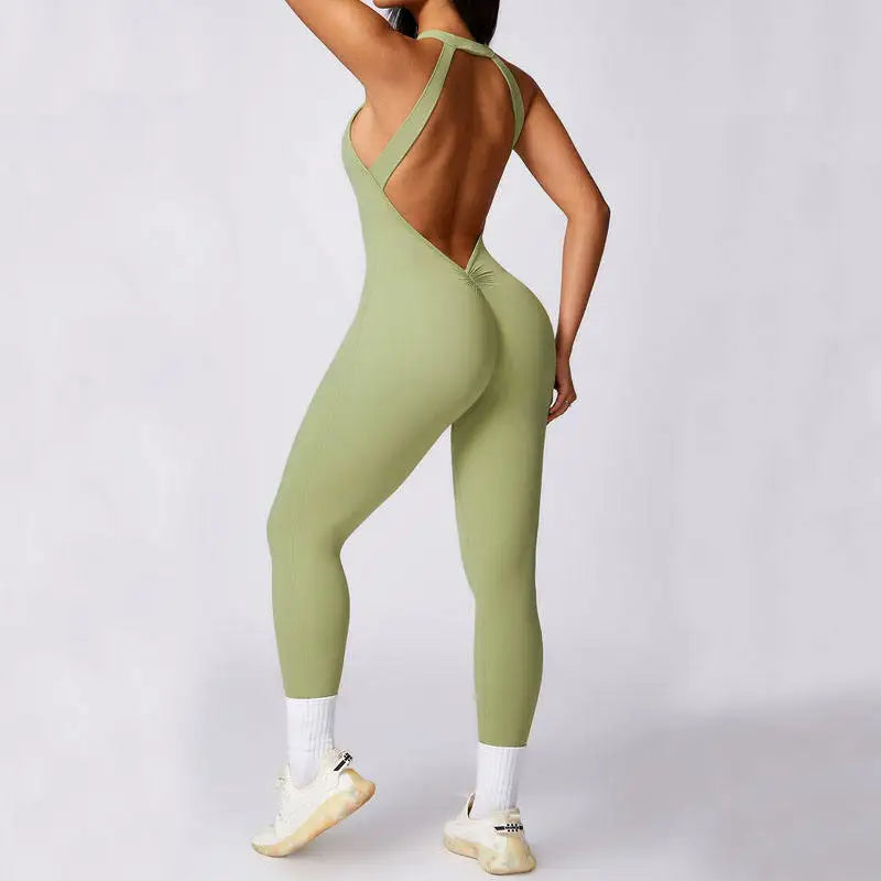 Jumpsuit Deportivo Sin Mangas Halter