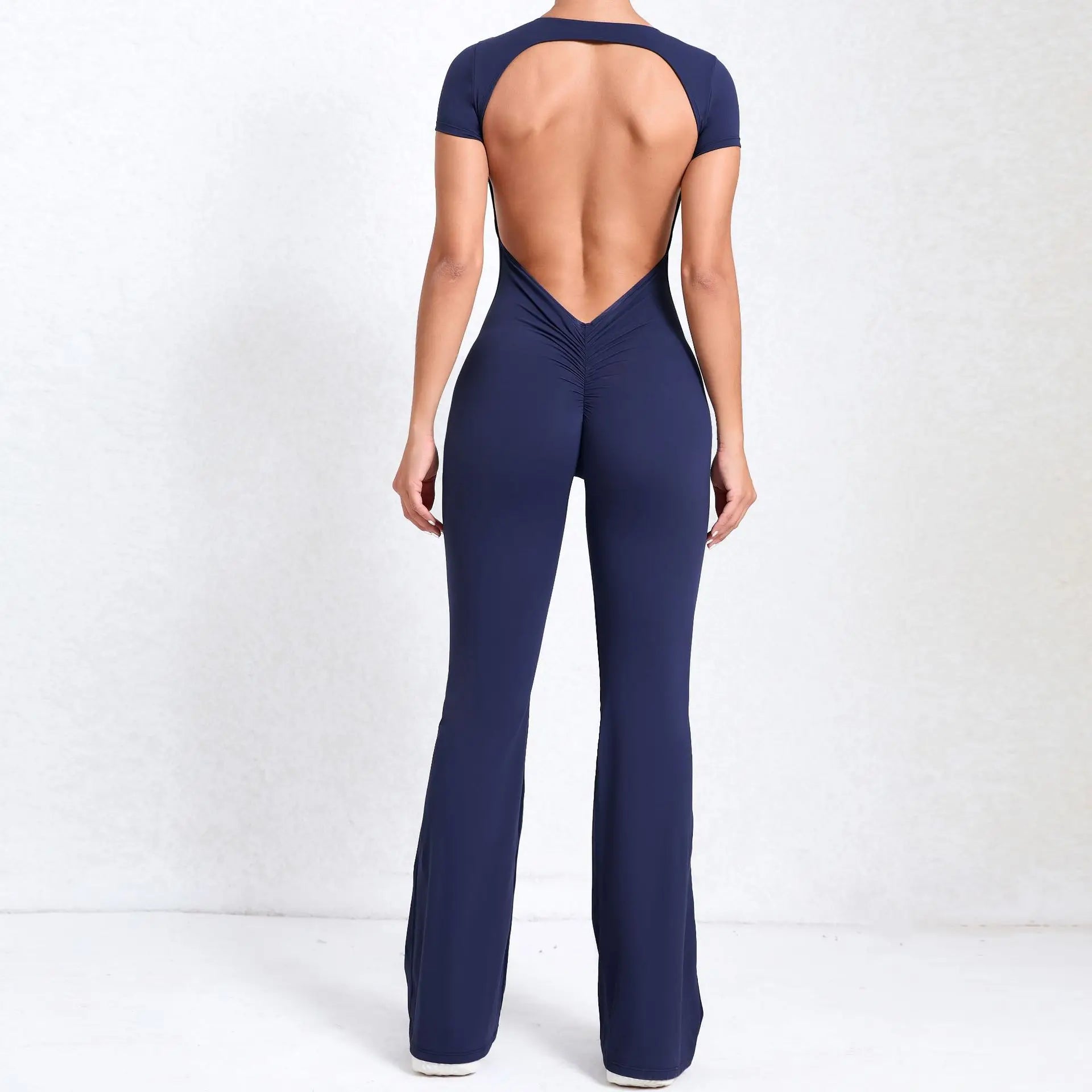 Jumpsuit Deportivo Scrunch Espalda Abierta para Mujer