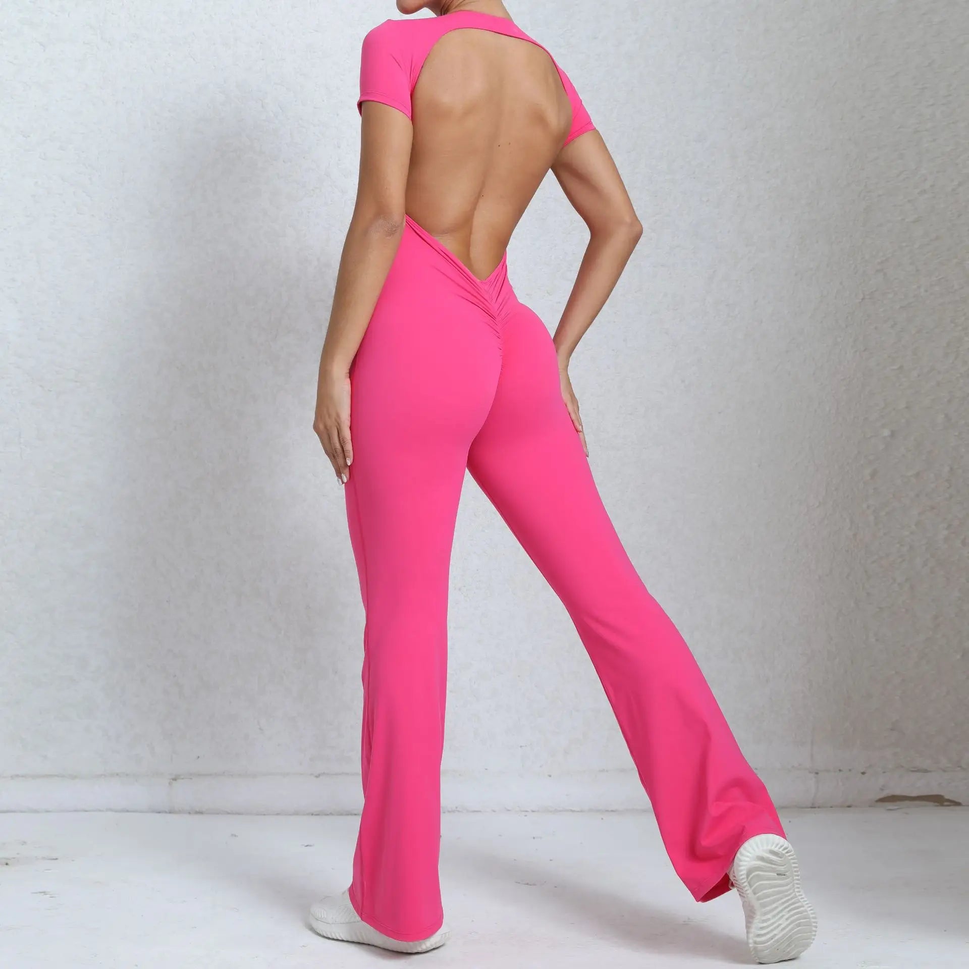 Jumpsuit Deportivo Scrunch Espalda Abierta para Mujer