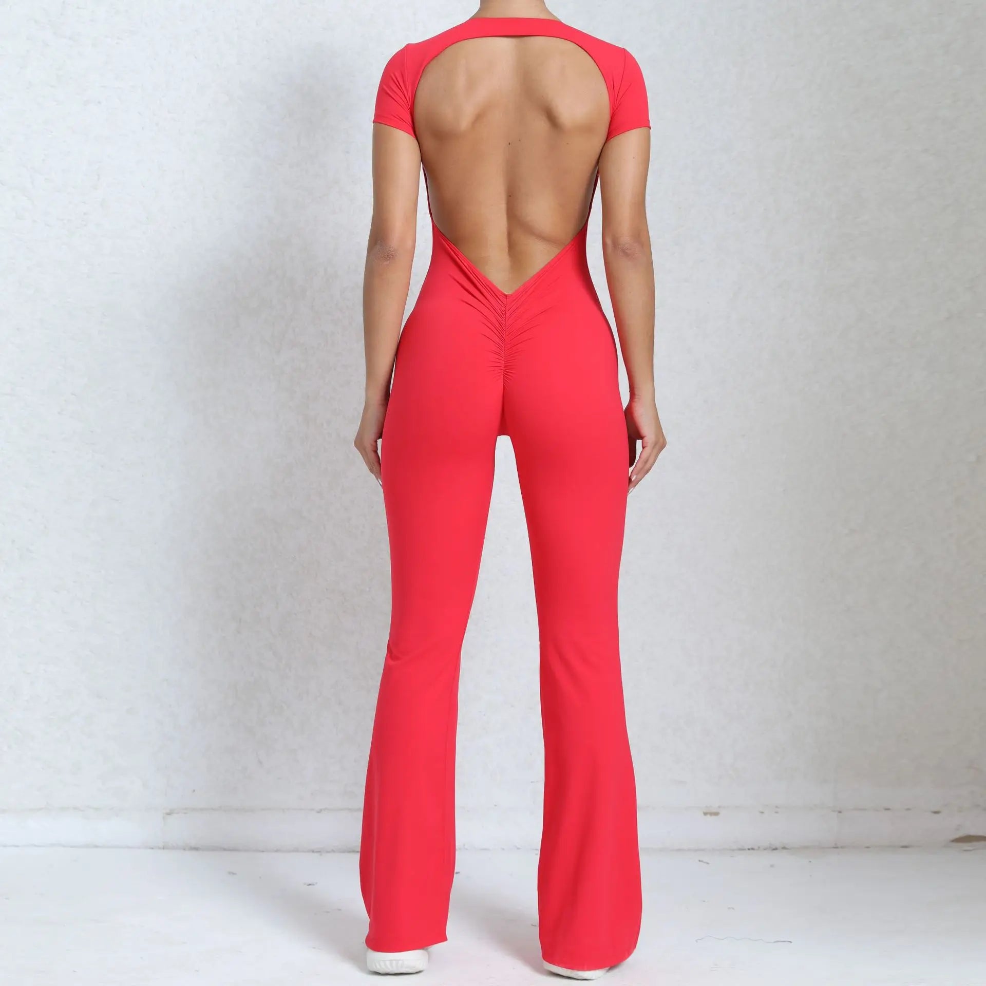 Jumpsuit Deportivo Scrunch Espalda Abierta para Mujer