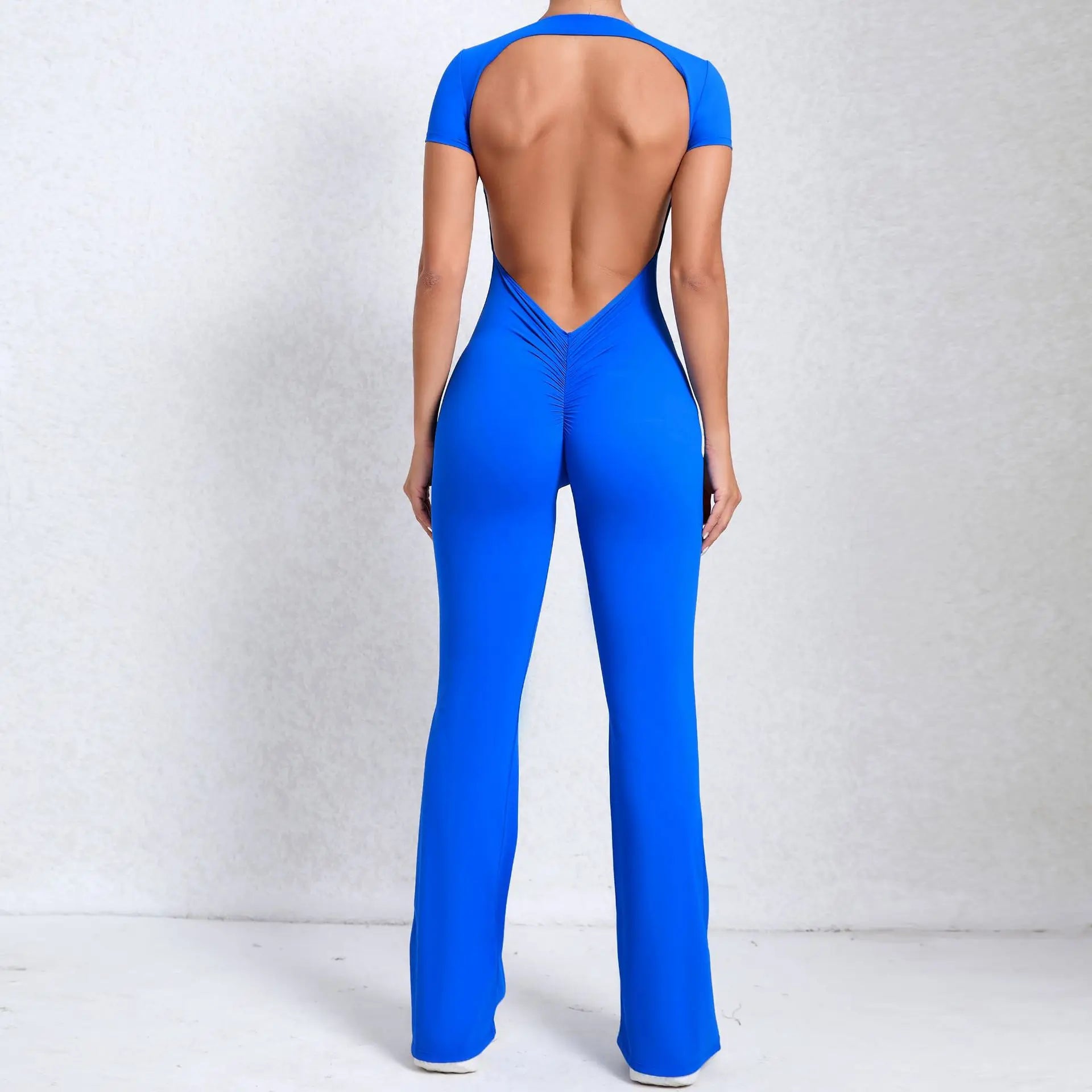 Jumpsuit Deportivo Scrunch Espalda Abierta para Mujer