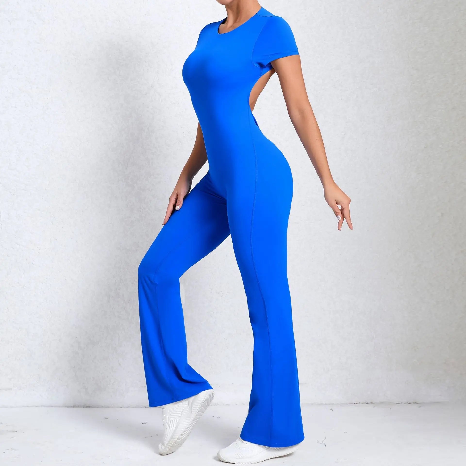 Jumpsuit Deportivo Scrunch Espalda Abierta para Mujer