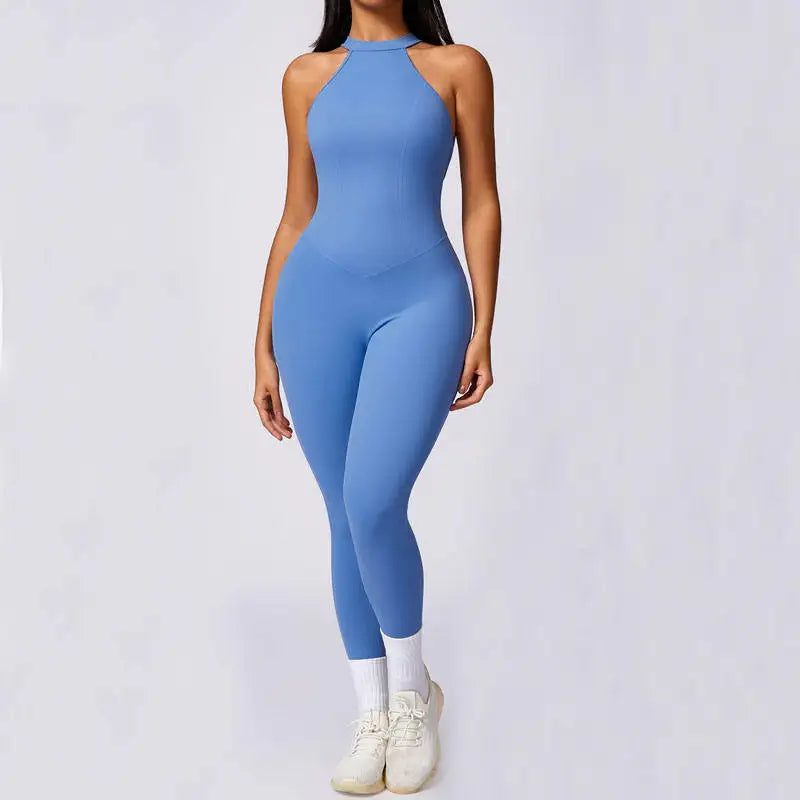 Jumpsuit Deportivo Sin Mangas Halter