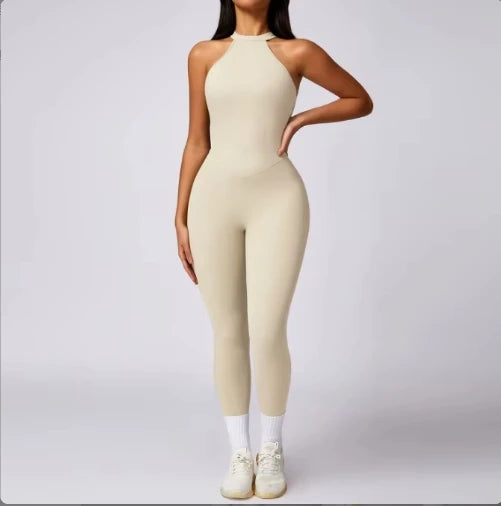 Jumpsuit Deportivo Sin Mangas Halter