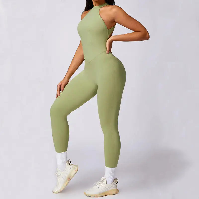 Jumpsuit Deportivo Sin Mangas Halter