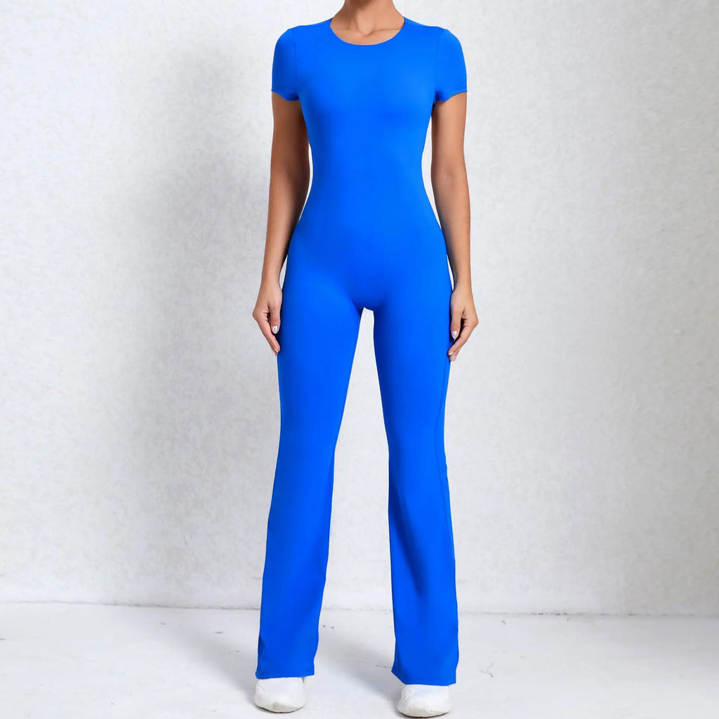 Jumpsuit Deportivo Scrunch Espalda Abierta para Mujer