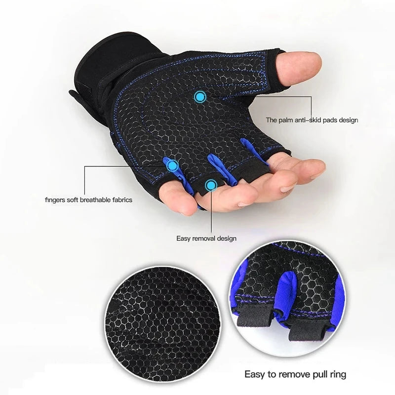 Guantes Fitness con Muñequera