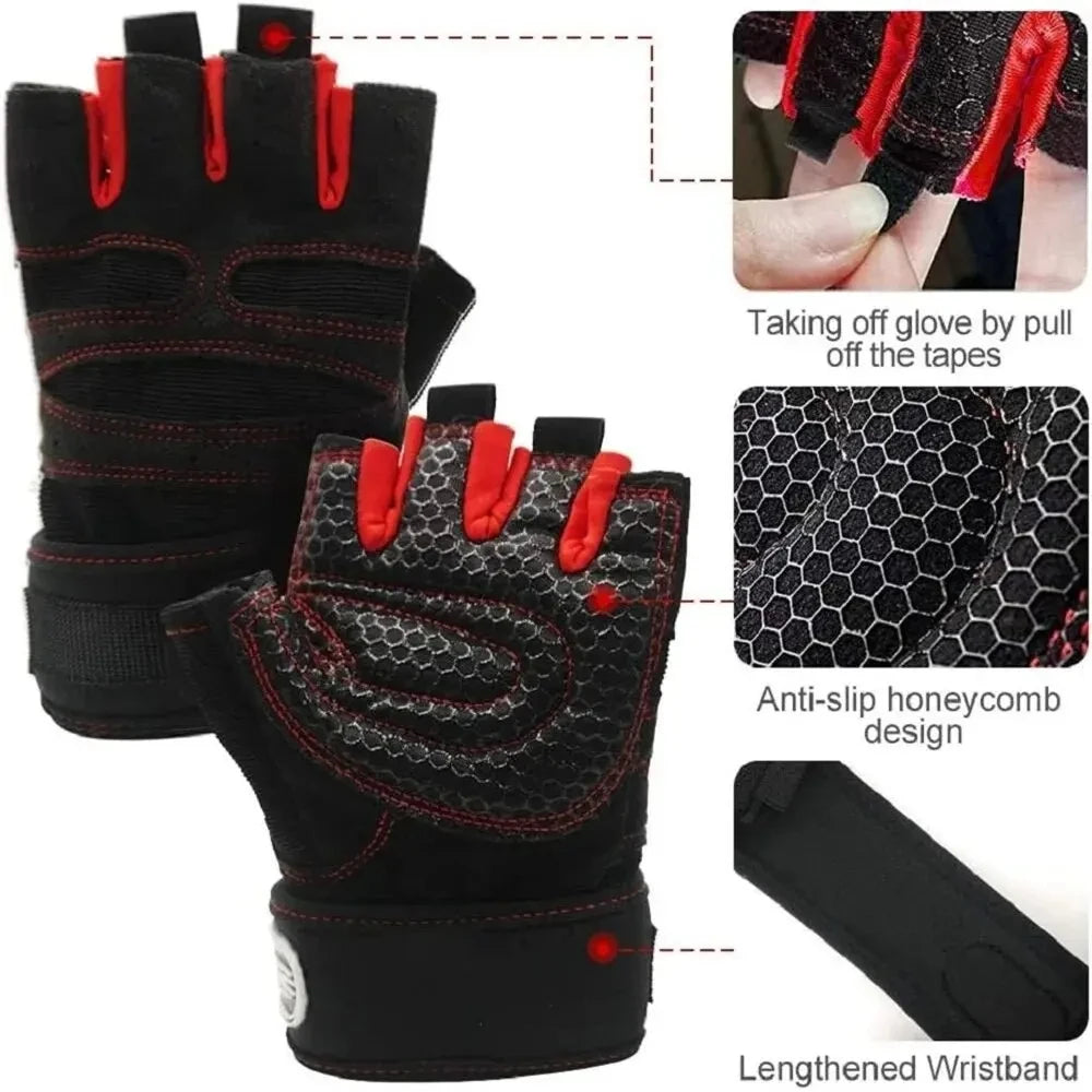 Guantes Fitness con Muñequera