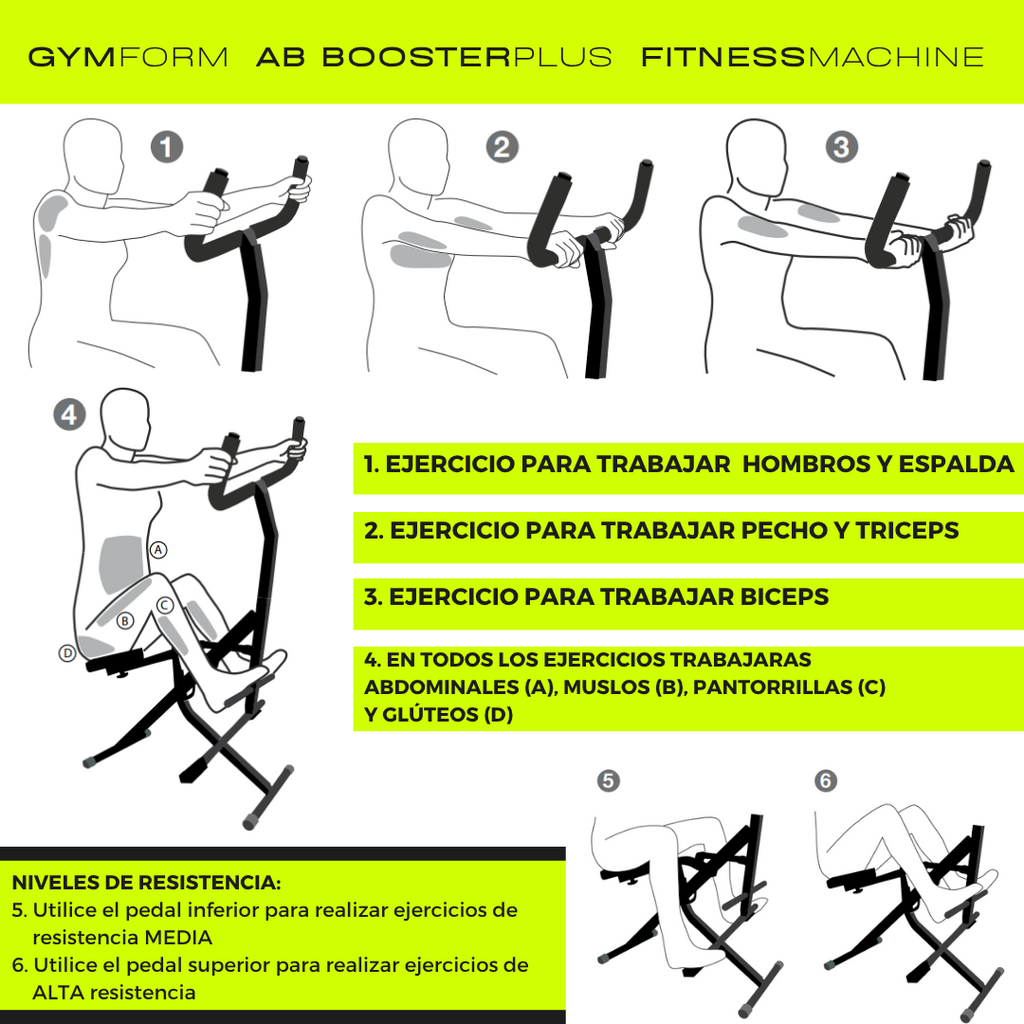 Ab Booster Plus – Máquina Multifuncional Plegable