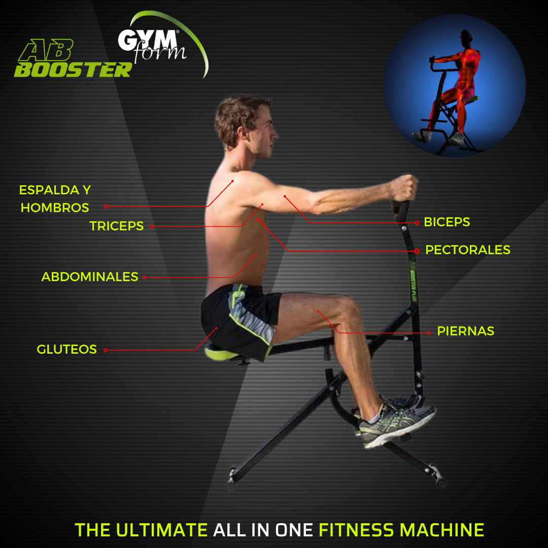 Ab Booster Plus – Máquina Multifuncional Plegable