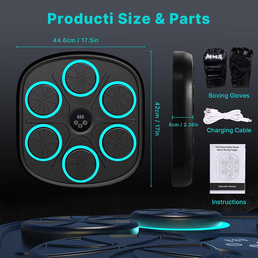 Máquina de Boxeo Musical con Bluetooth