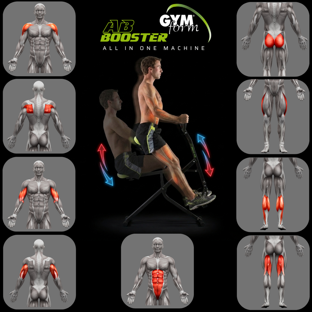 Ab Booster Plus – Máquina Multifuncional Plegable