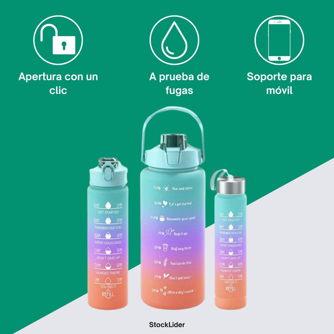 Pack Hidratación 3 Piezas