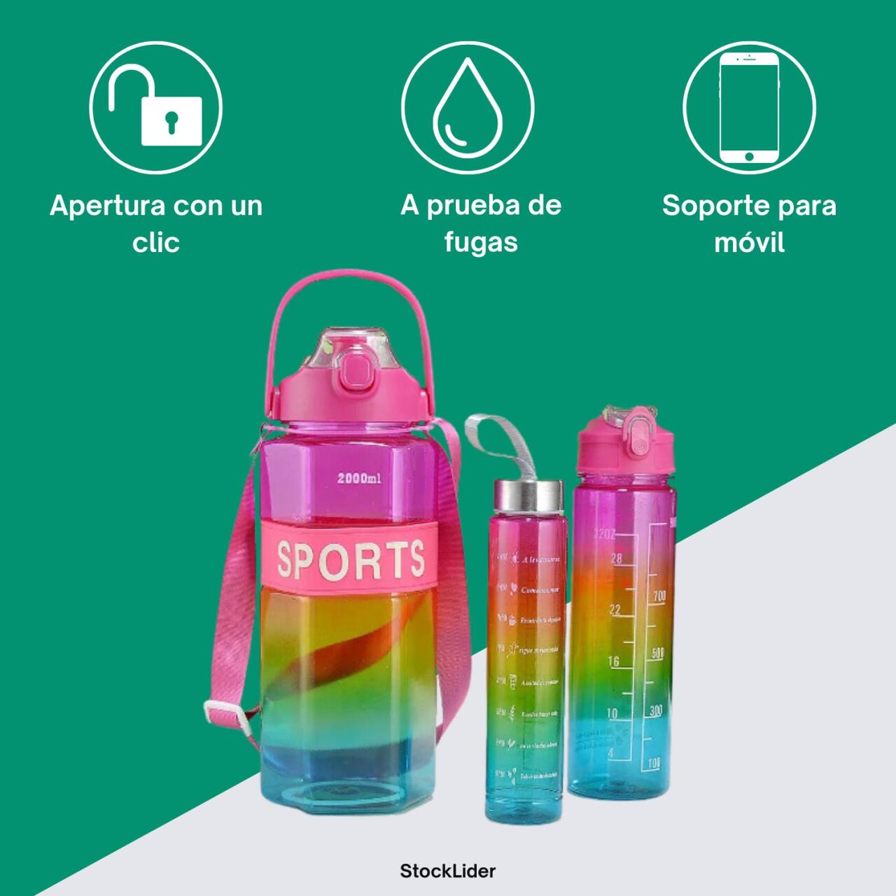 Pack Hidratación 3 Piezas Hexagonales