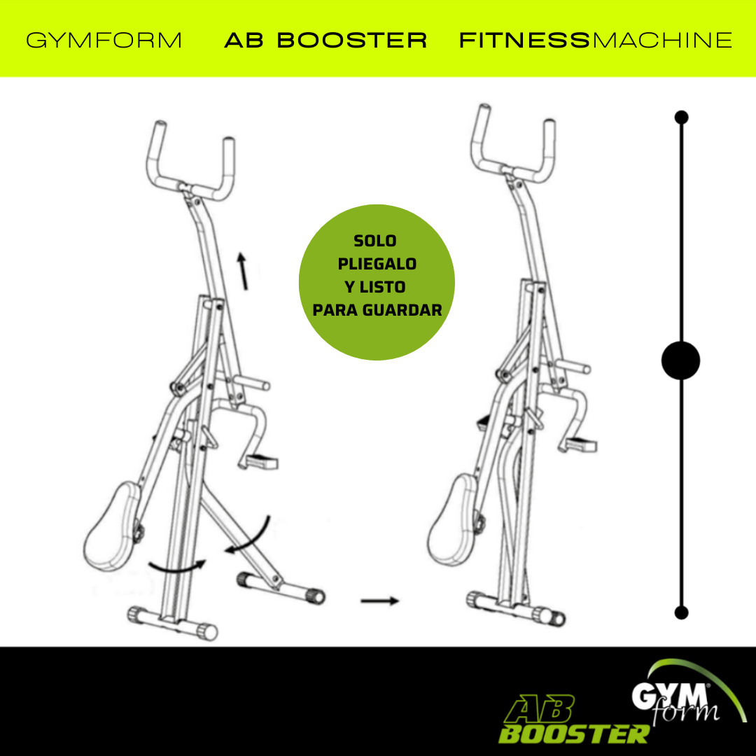 Ab Booster Plus – Máquina Multifuncional Plegable